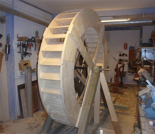 Poncelet waterwheel