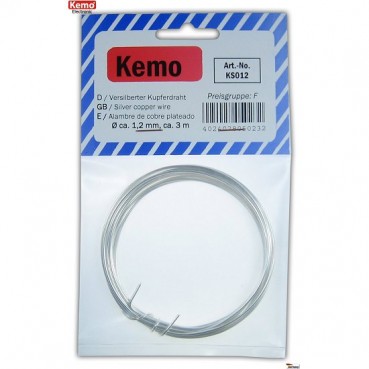 Silverpläterad koppartråd 1,2 mm