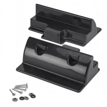 Stödprofil 18 cm svart