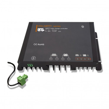 MPPT-regulator 20A (260/520W) 12V/24V med Bluetooth
