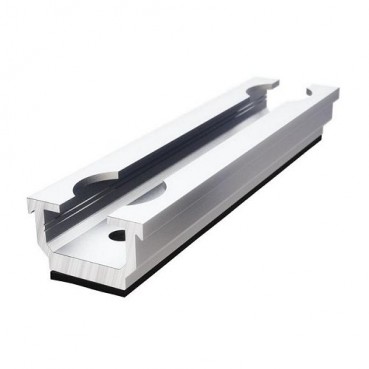 MetaSole MS+ kortskena för plåttak TP20, liggande montage